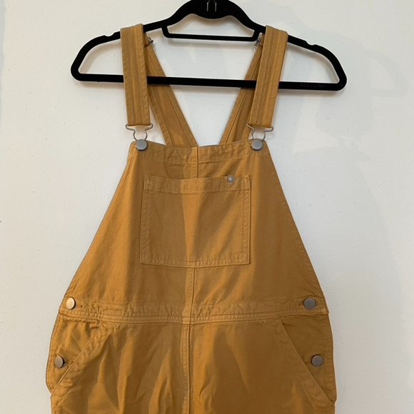 SOLD EUC Everlane The Canvas Overalls - Mustard Yellow - 6 - Picture 5 of 9